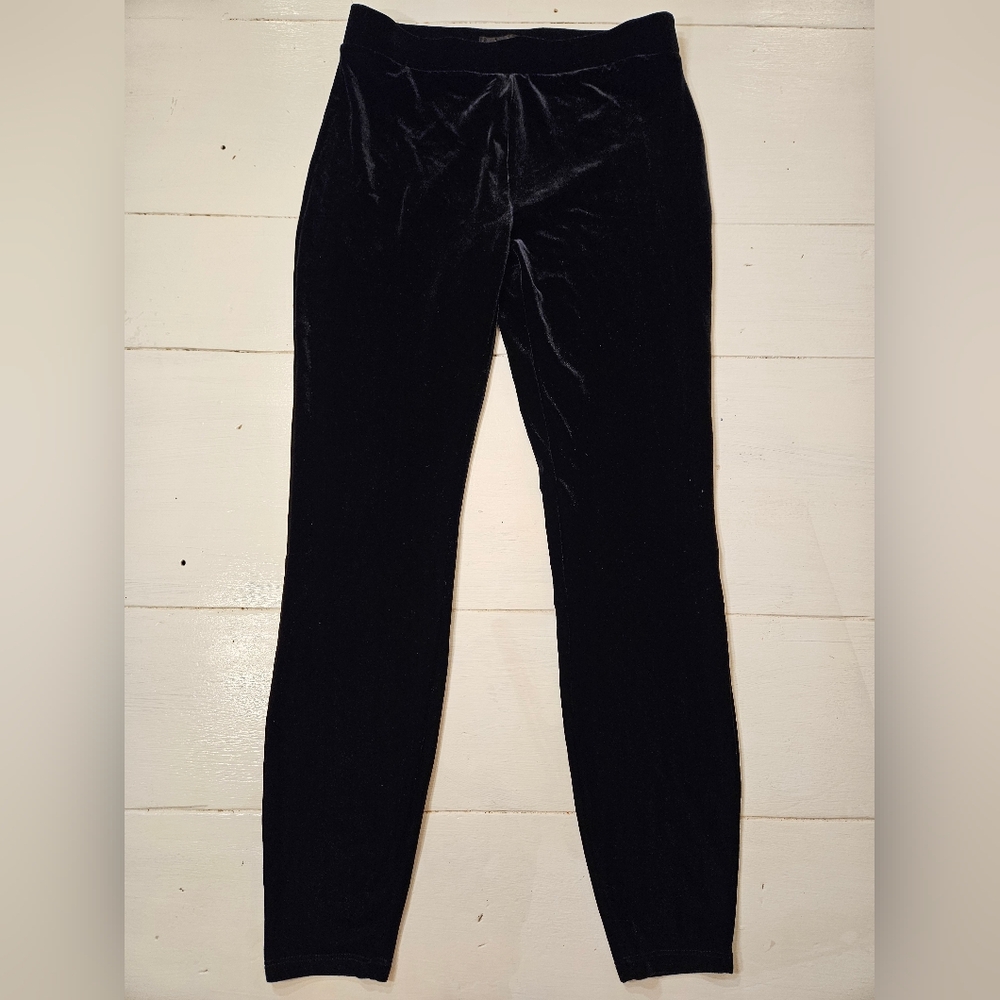 J. Crew Womens Black Velvet Leggings